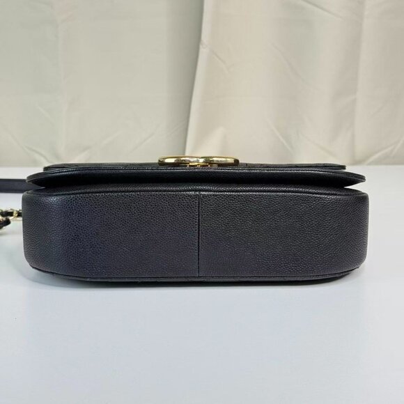 Chanel Black Caviar Leather Shoulder Bag Crossbody Crossbody - Picture 5 of 7